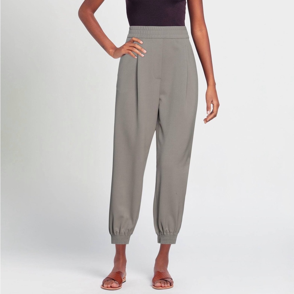 NWOT - Erika Cavallini - Smocked Banded Cuff Trouser Pants - 42 / US 6